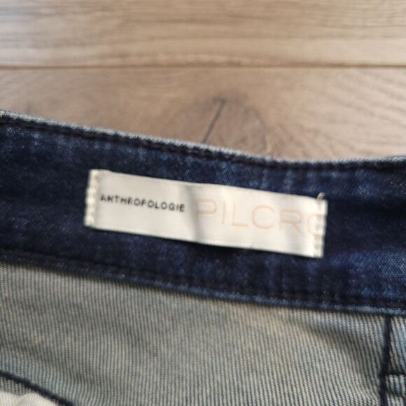 Pilcro Anthropologie Jeans Womens 26 Blue High Rise Cigarette Normcore Preppy - Picture 4 of 11